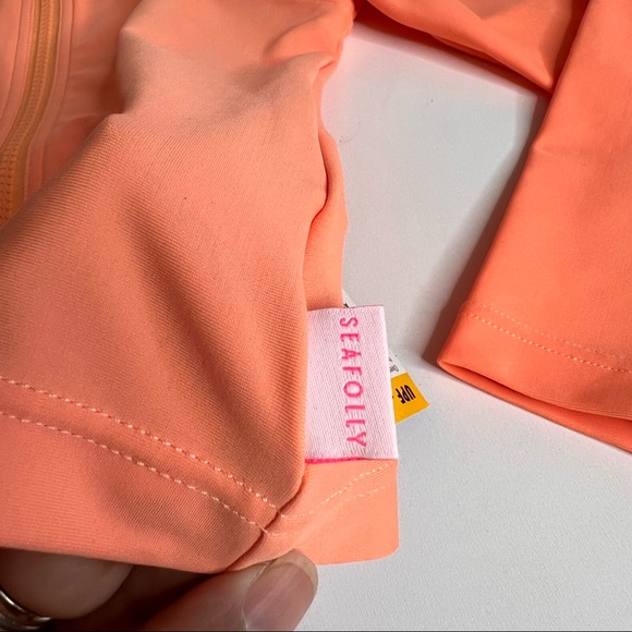 NWT Seafolly Australia Girls Size 4 Swim Longsleeve Rashguard - Picture 4 of 6